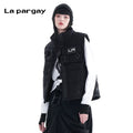 Lapargay Sleeveless Cotton Vest 2026 New Women's Black Stylish Casual Design Sense Top