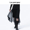 Lapargay sweet-cool skirt women 2026 new black high-waist versatile design niche skirt