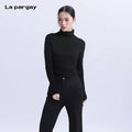 Lapargay merino wool turtleneck long-sleeved knitwear 2026 spring new style women's warm top