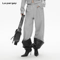 Lapargay  Printed Loose Wide-Leg Joggers Street Sport Comfortable Casual L78102801V