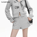 Lapargay  Casual Shorts High-Street Art A-Line Silhouette Sporty Feel L78102201V