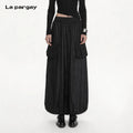 Lapargay Cargo style A-line long skirt, lightweight quick-dry fabric, breathable for prolonged sitting L75209110V