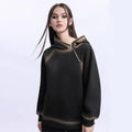Lapargay Pure cotton personality design hoodie women 2026 new style fashion trendy brand women pullover fleece