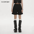 Lapargay Straight-Leg Casual Suit Shorts Neat Cut Flatters All Figures Everyday Versatile L69302301C