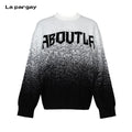 Lapargay gradient knit sweater crew neck fits neckline can be worn alone or layered as inner L75108202S