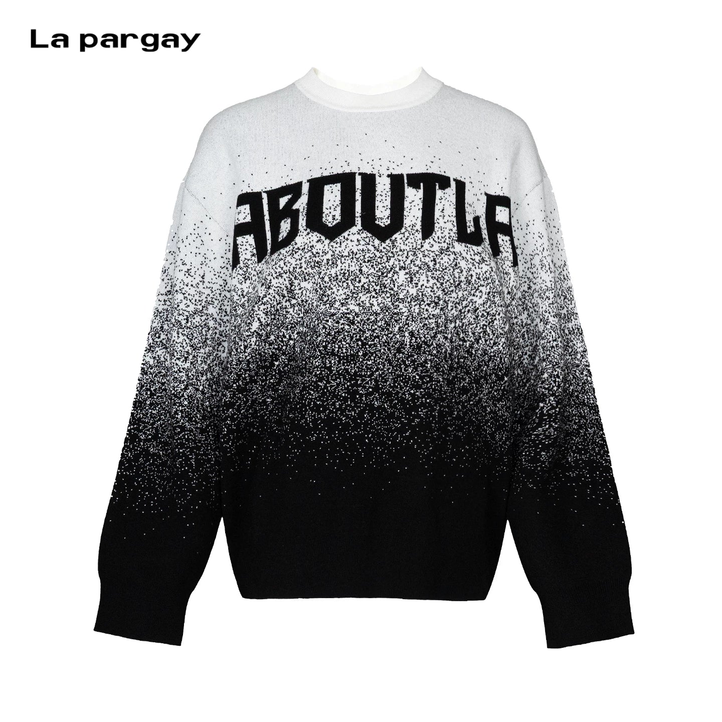 Lapargay gradient knit sweater crew neck fits neckline can be worn alone or layered as inner L75108202S