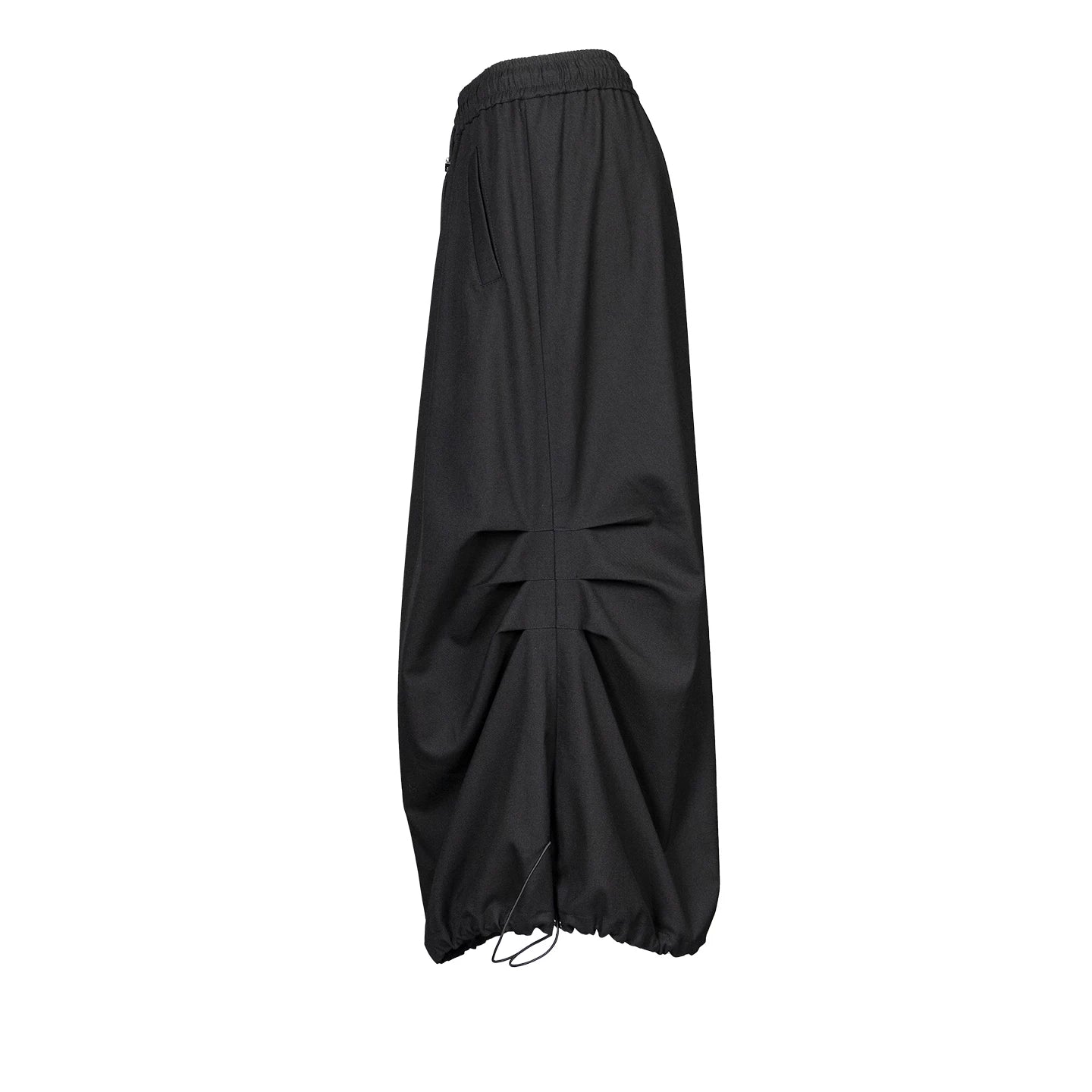 Lapargay Loose silhouette drawstring waist个性工装长款半身裙 L78109101C