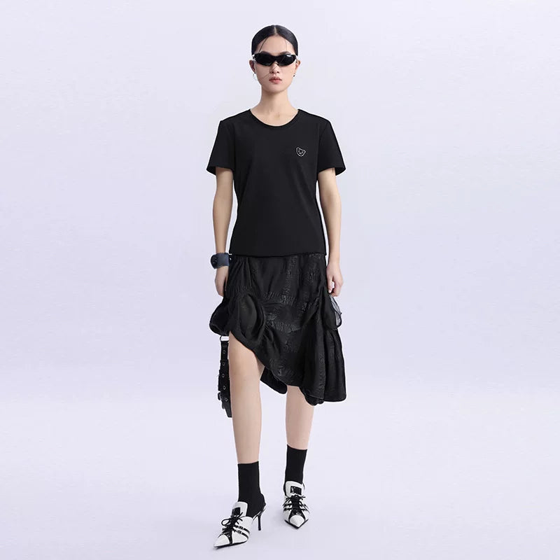 Lapargay Wool Asymmetric Skirt 2026 New Women's Personality Design Skirt