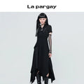 Lapargay 2026 Spring New Style Casual Slim Fit Camisole Fairy Dress Women Black Design Niche