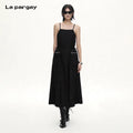 Lapargay adjustable shoulder straps, fitted cargo style, sleeveless dress with pockets L75209012V