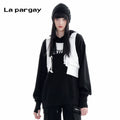 Lapargay pullover hoodie spring/autumn women's loose long-sleeve casual design sense niche top