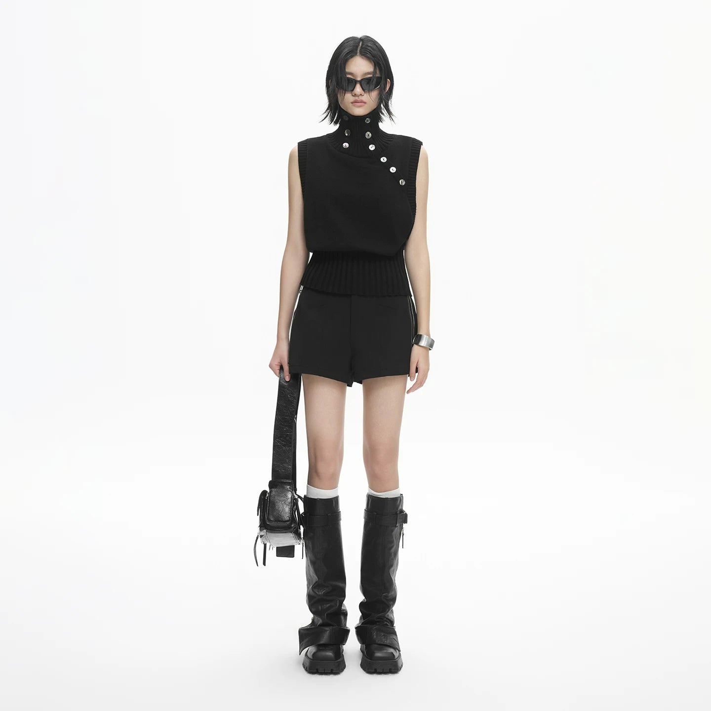 Lapargay High-waist A-line shorts Simple style Slightly loose cut L78102202V