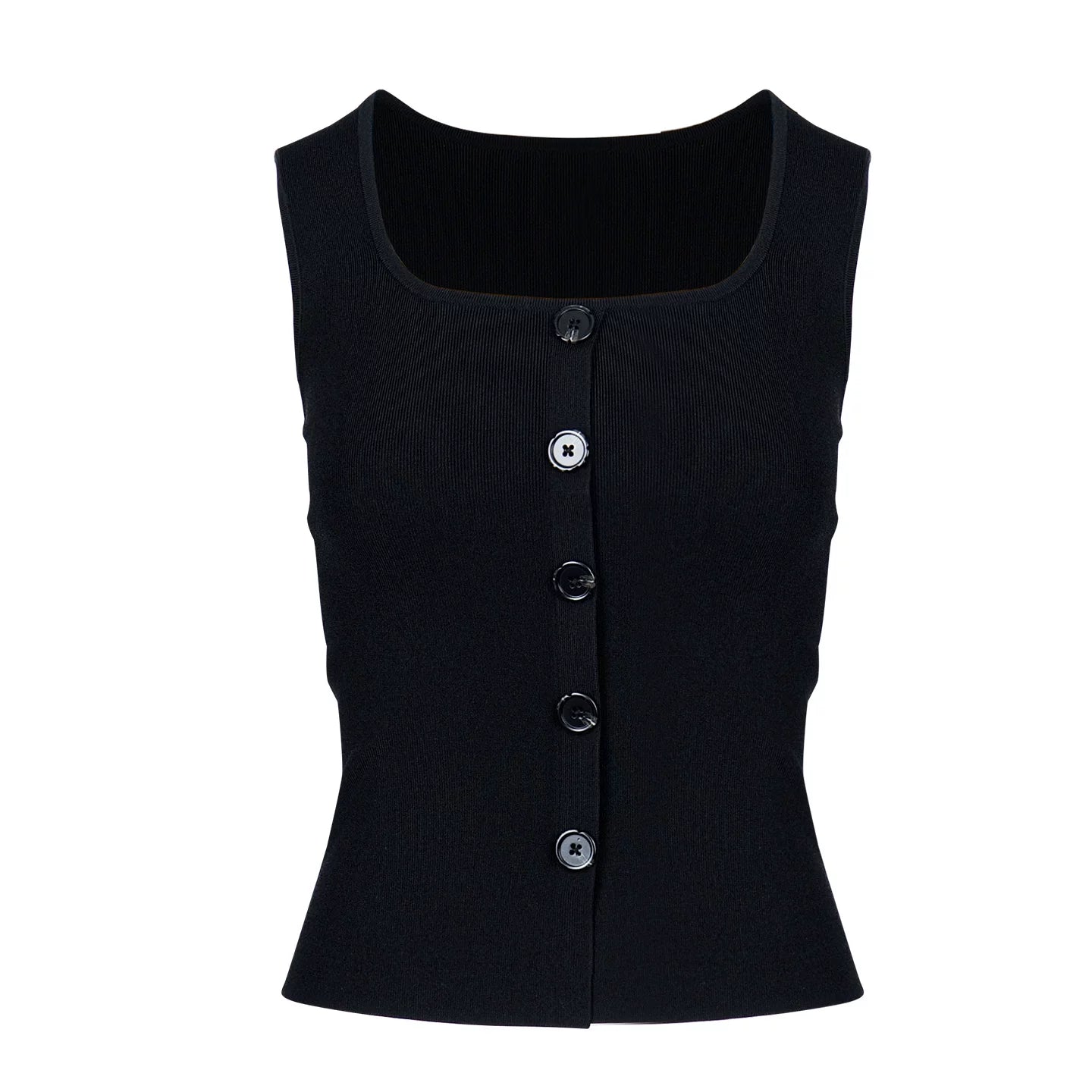 Lapargay square neck waist-cinching vest slim fit slimming versatile top for office wear alone or layered L78208101C