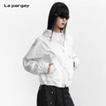Lapargay [Still in the Mirror] Functional Thin Windbreaker Hooded Short Jacket L75301210S