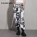 Lapargay Trousers Design Casual Pants 2026 Spring New Women's Personality Fashion Versatile Niche Pants