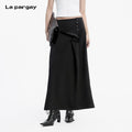 Lapargay Light Luxury Half-Length Skirt Side Button Decoration Suitable for Daily Multiple Occasions L78209109V