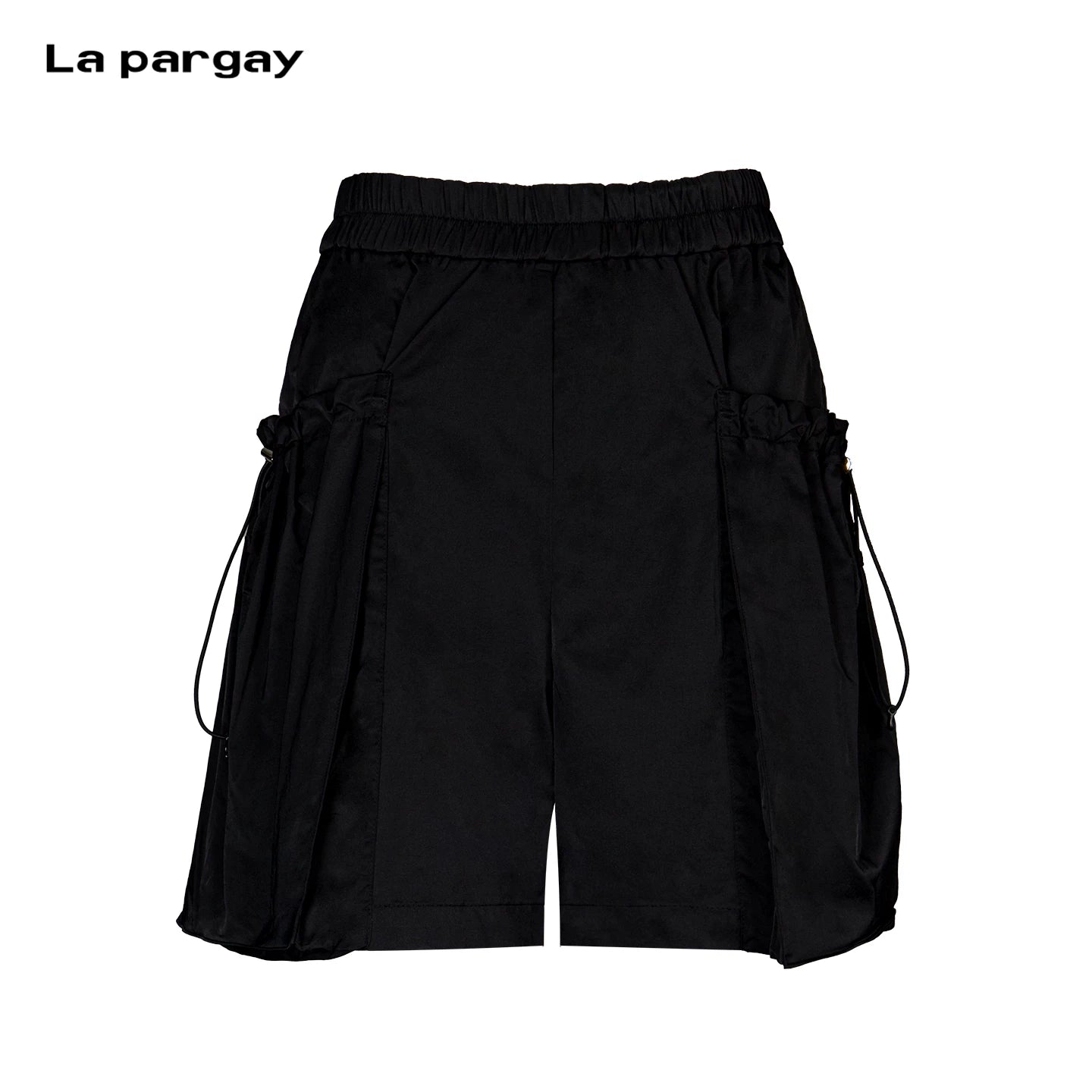Lapargay Cool Cargo Style, Elastic Waist with Drawstring and Large Pockets, Loose Casual Shorts L75202203C