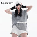 Lapargay V-neck pullover knitwear 2026 new women's casual relaxed niche sleeveless top