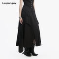 Lapargay Irregular Skirt Multi-Layer Splicing Design Flattering Leg Shape Suitable for All Body Types L78209104C