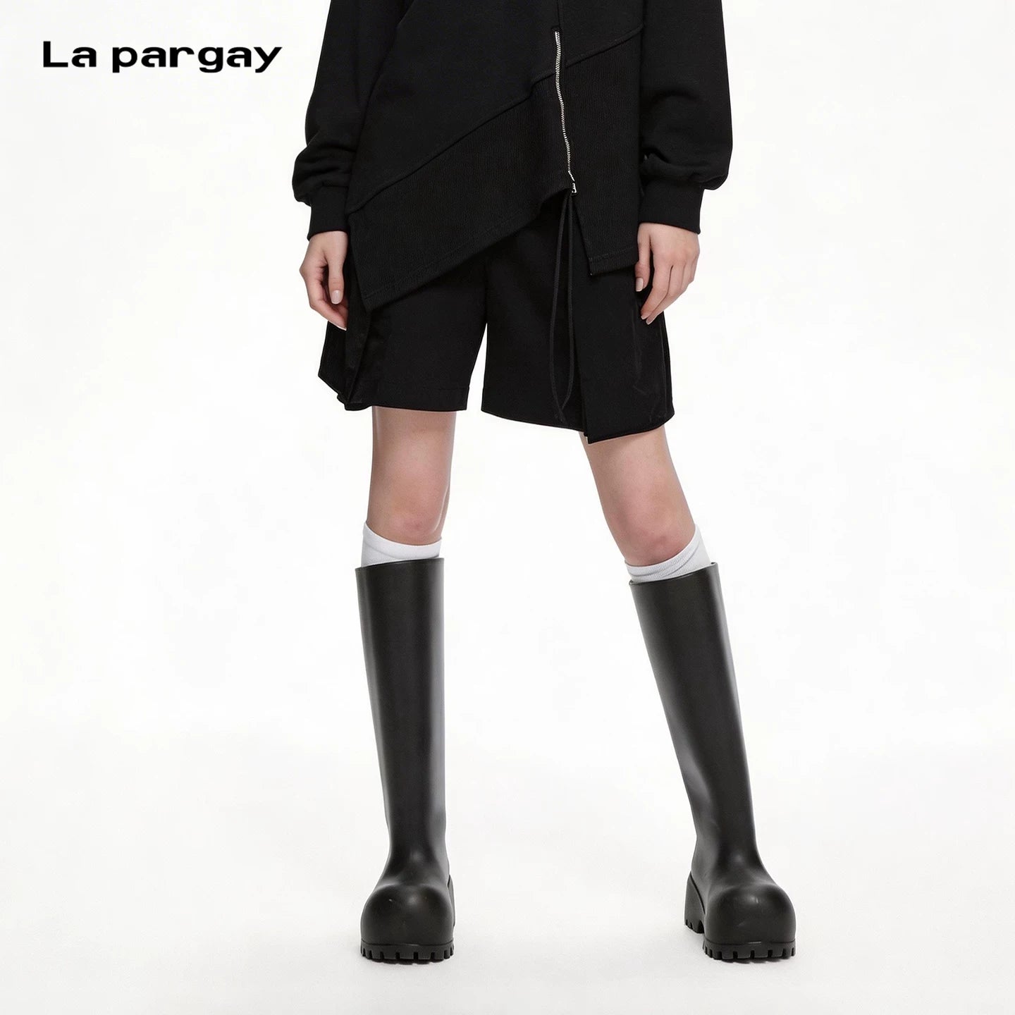 Lapargay Cool Cargo Style, Elastic Waist with Drawstring and Large Pockets, Loose Casual Shorts L75202203C