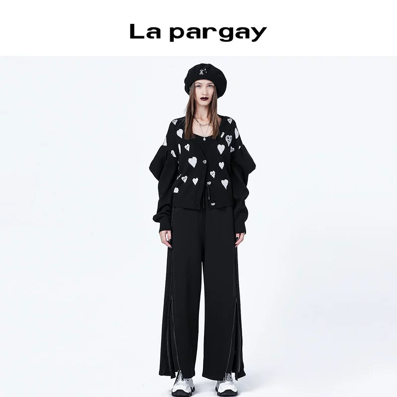 Lapargay sweet-cool cardigan 2026 new women's long-sleeve fashionable and chic niche top