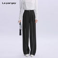Lapargay Loose Long Straight Casual Pants 2026 Spring New Personality Design Sense Pants