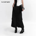 Lapargay A-Line 3D Pleated Skirt Street Style Pleating Technique L75309101V - Lapargay