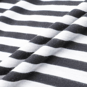 Lapargay Black and White Contrast Casual Pants Elastic Drawstring Waistband Daily Commute Easy to Wear L78202612C - Lapargay