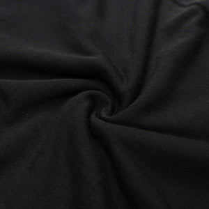 Lapargay Black and White Contrast Short-Sleeve T-Shirt, Fake Layered Draped Neckline, Tie-Waist Slim Fit L78200218C - Lapargay
