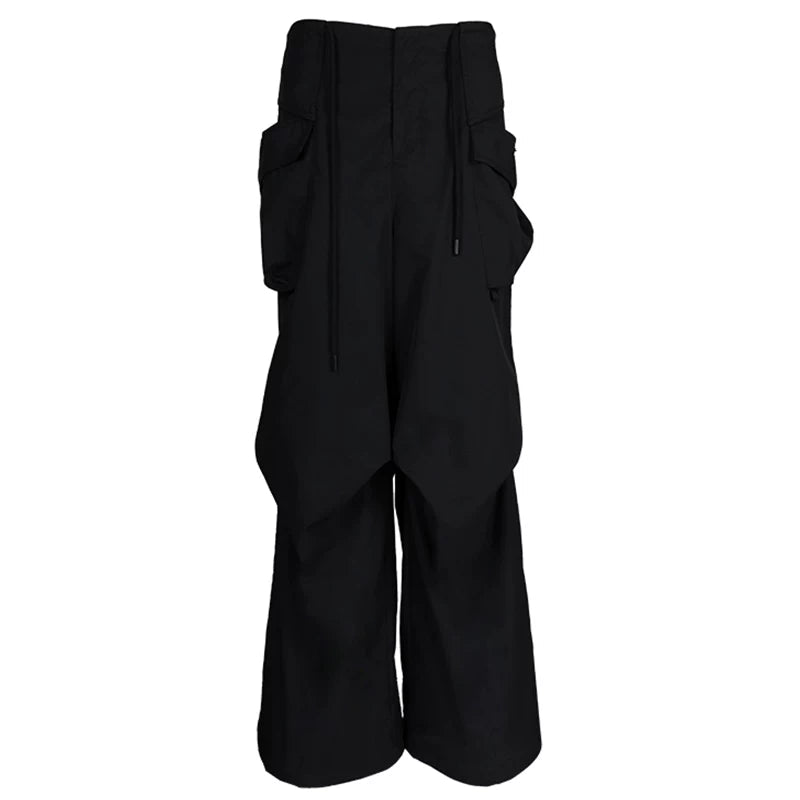 Lapargay Cargo Pants with 3D Pockets Urban Street Large Volume Pocket Design L78102601V - Lapargay