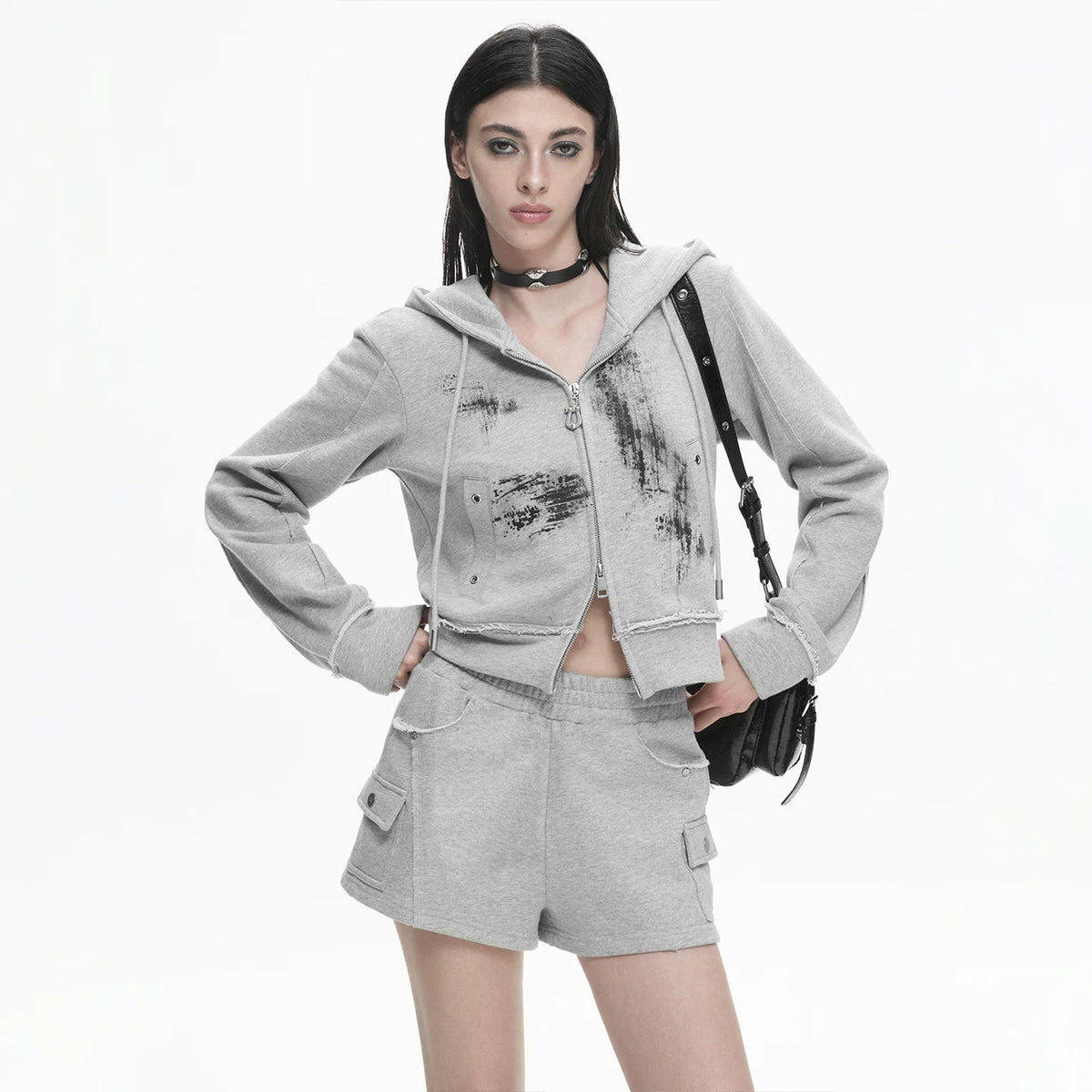 Lapargay Casual Shorts High-Street Art A-Line Silhouette Sporty Feel L78102201V - Lapargay