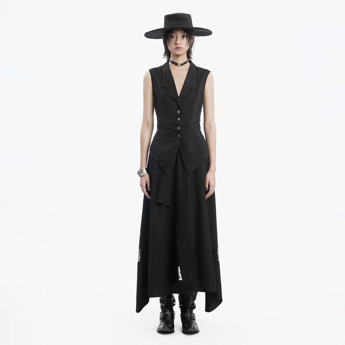 Lapargay cinched waist suit vest lapel design single-breasted tailoring L78201405C - Lapargay