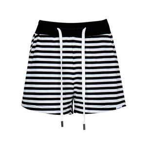 Lapargay Classic Striped Home Casual Shorts, Adjustable Drawstring, Comfortable and Non-Binding Waist L78202207C - Lapargay