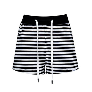 Lapargay Classic Striped Home Casual Shorts, Adjustable Drawstring, Comfortable and Non-Binding Waist L78202207C - Lapargay