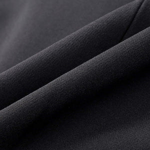 Lapargay Contrast Stitching Shirt-Style Blazer Waist-Cinching Belt Commuting Style Top L63301222B - Lapargay