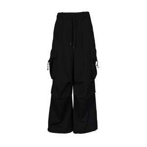 Lapargay Functional Cargo Wide-leg Pants Structuralism Drawstring Design L78102639V - Lapargay