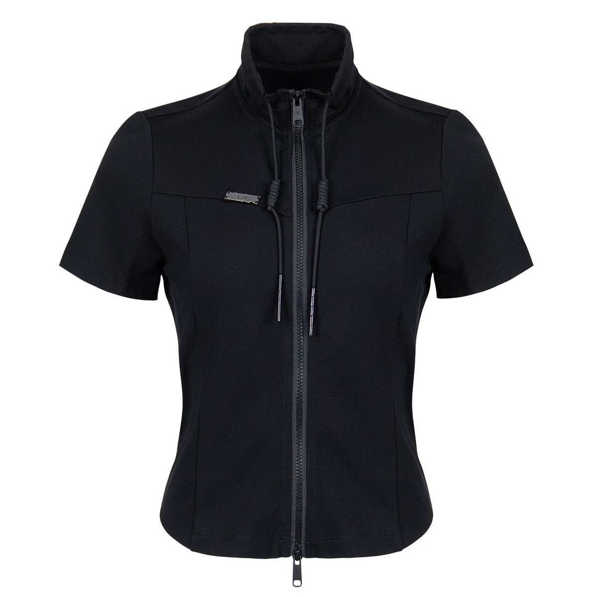 Lapargay functional drawstring short jacket full zip stand collar fits figure not bulky L78201910V - Lapargay