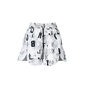 Lapargay high-street sleeveless vest with black-and-white full print and,zipper short jacket L78201409V - Lapargay