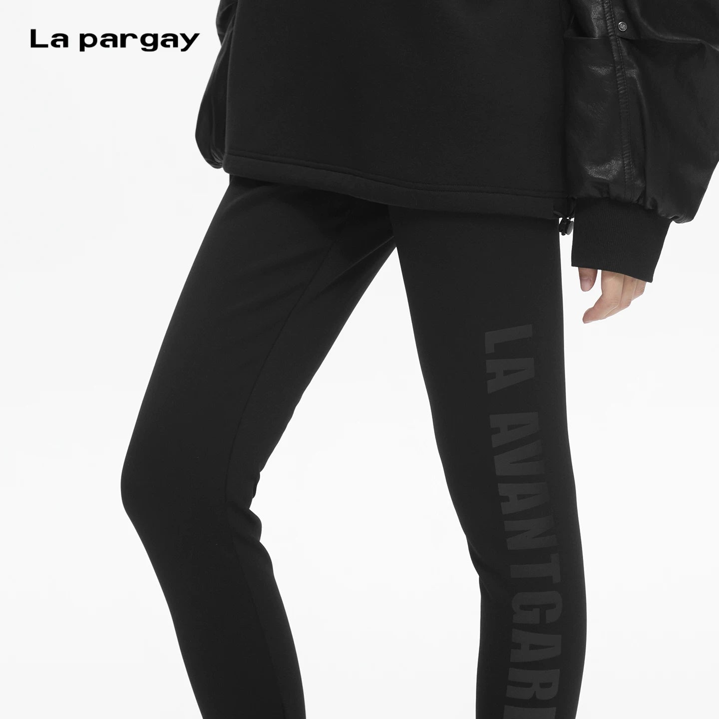 Lapargay High Stretch Matte Knit Slim Pants, Urban Attitude, Simple Lines L78102003C - Lapargay