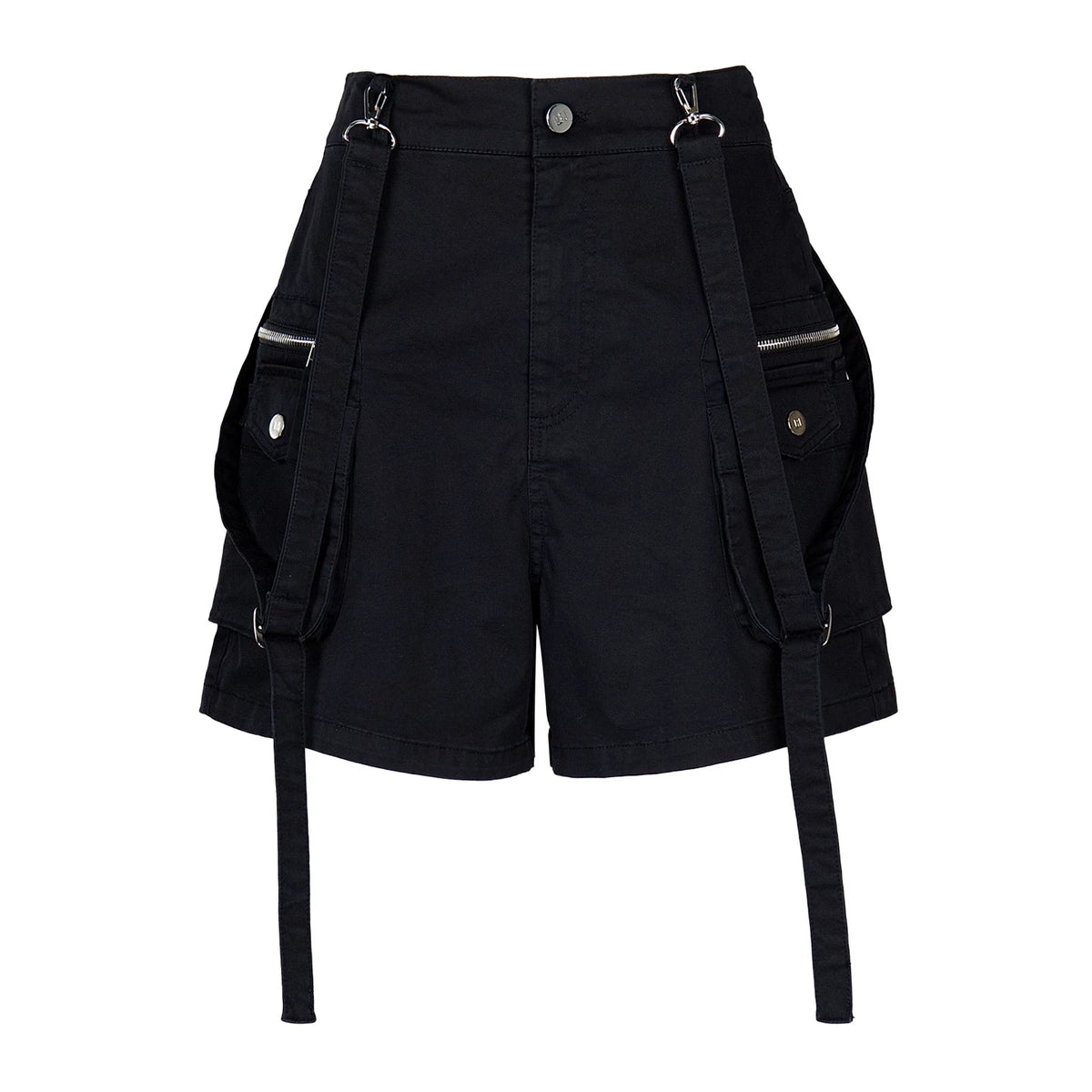 Lapargay high-waist A-line cargo shorts, multi-pocket three-dimensional cut, leg-shaping L78202204V - Lapargay