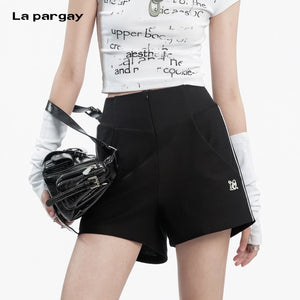 Lapargay High Waist A-Line Casual Pants Front Center Zipper Three-Dimensional Pocket Design L78202209V - Lapargay