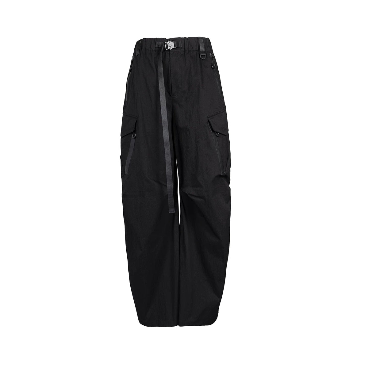 Lapargay High-waist Loose Wide-leg Pants Cool Utility Multi-pocket Design L78102617S - Lapargay