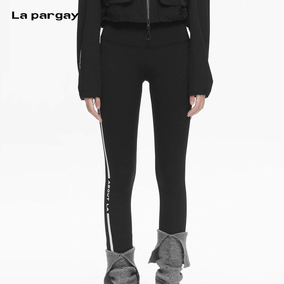 Lapargay High-Waist Tights Street Sport High-Elastic Breathable Fabric L78102002C - Lapargay