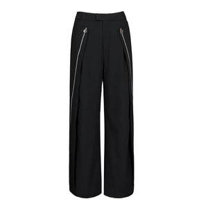 Lapargay High-Waist Wide-Leg Casual Pants Clean Wide Waist Design Light Luxury Exquisite Details L78202904V - Lapargay