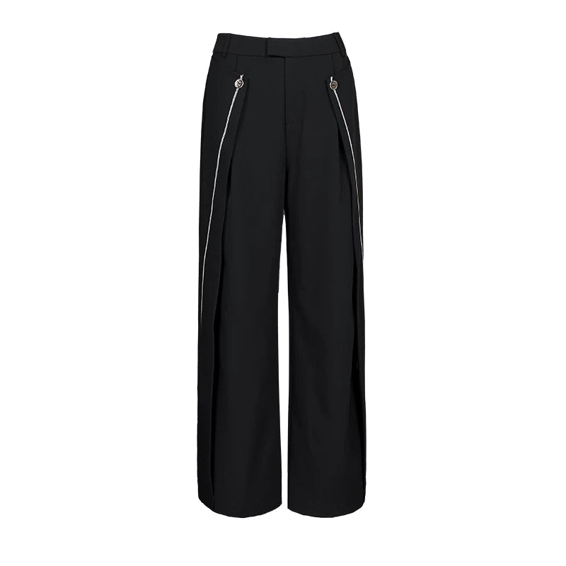 Lapargay High-Waist Wide-Leg Casual Pants Clean Wide Waist Design Light Luxury Exquisite Details L78202904V - Lapargay