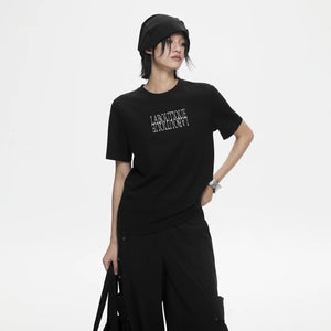 Lapargay Lazy Stacked Hat Design with Distressed and Frayed Details, Metal Logo Accent L78106003X - Lapargay