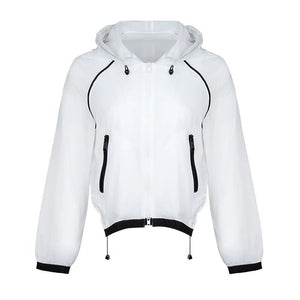Lapargay Lightweight Breathable Jacket with Adjustable Drawstring Hem, Loose and Relaxed Fit L78201203V - Lapargay