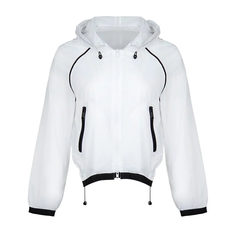 Lapargay Lightweight Breathable Jacket with Adjustable Drawstring Hem, Loose and Relaxed Fit L78201203V - Lapargay
