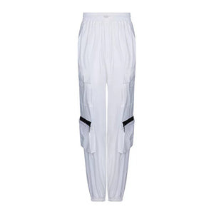 Lapargay Lightweight textured jogger pants with side zip pockets and casual street style L66102611C - Lapargay