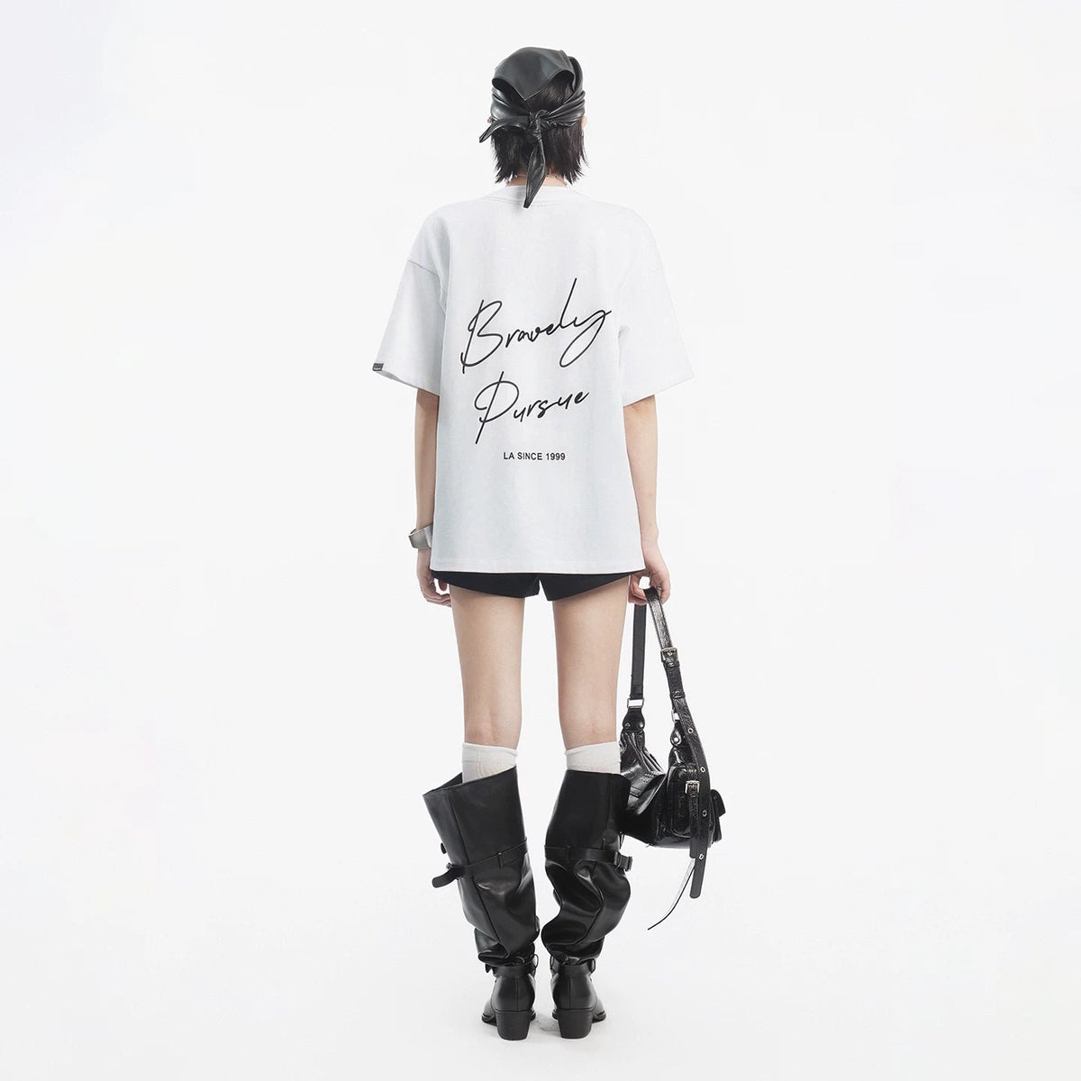 Lapargay loose dropped shoulder T-shirt with a fit that suits all body shapes, full of casual relaxation L78200219V - Lapargay